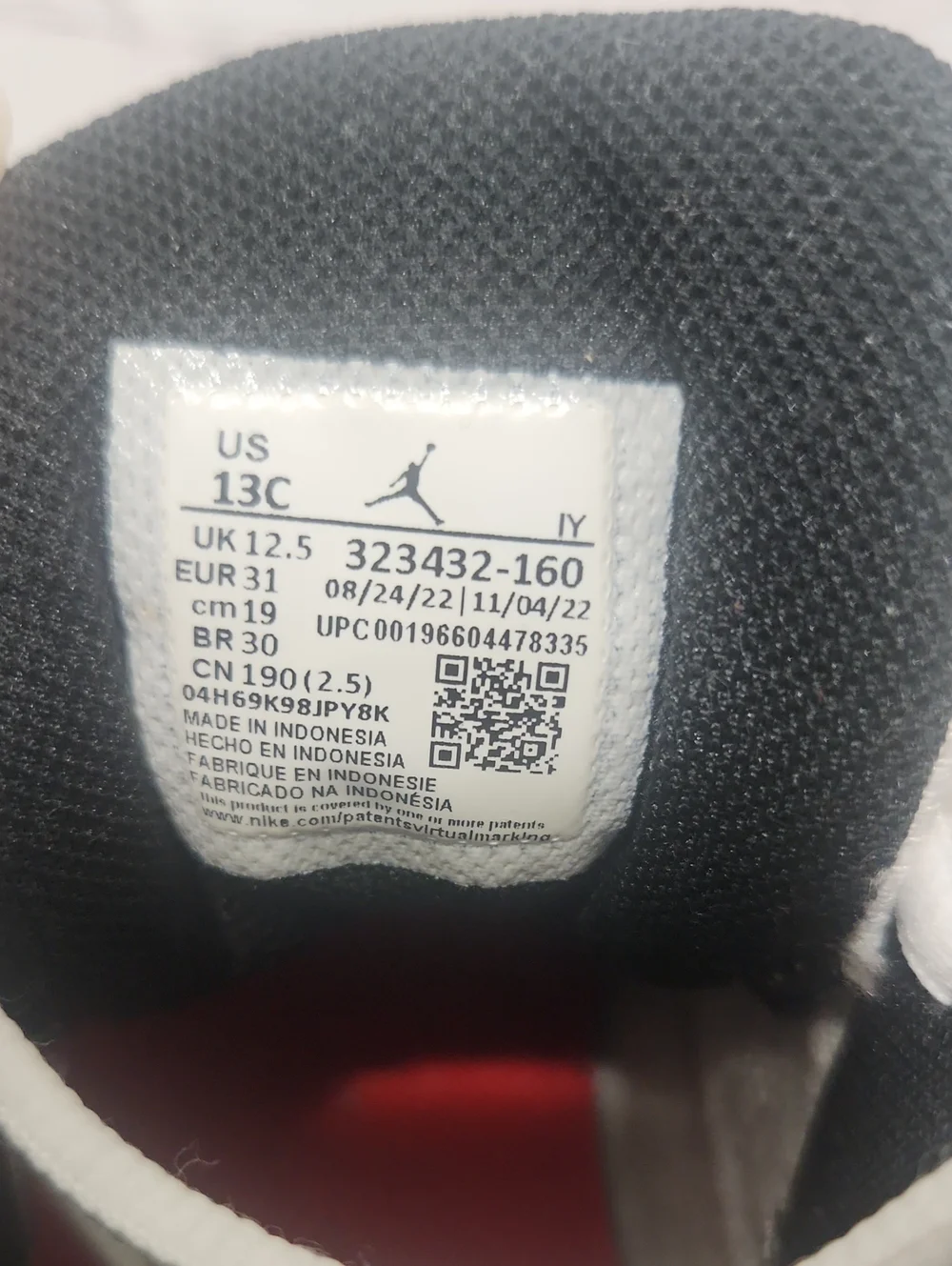 Jordan Sneakers Size 13C
